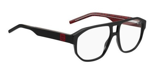 Lentes Hugo Hg1221 Uyy Negro Oftalmico Piloto Color Negro Hg1221-uyy
