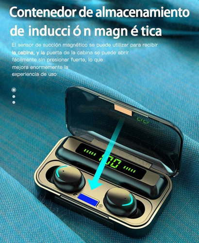 Audífonos Tws Bluetooth 5.0 Táctiles Ipx7 Con Caja De Carga