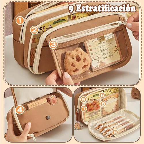 Estuche Para Lápices De Capibara, Bonito De Lapicera