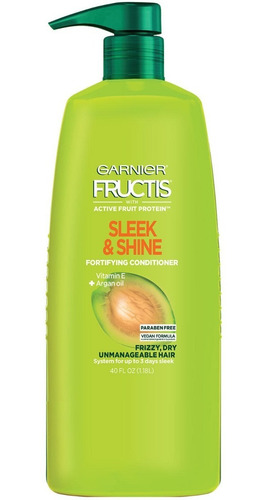 Imagen 1 de 2 de Acondicionador Garnier Fructis Sleek & Shine 1.18 Litros