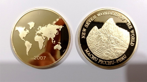 Moneda Conmemorativa De Machu Picchu Maravilla Del Mundo