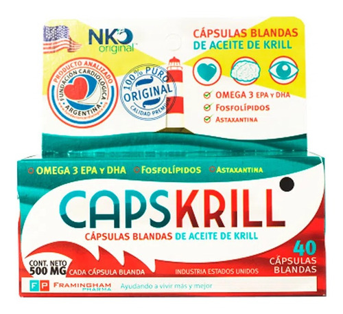 Capskrill Omega 3 Aceite De Krill X 40 Caps