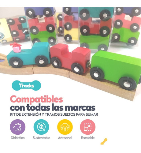 Tren De Carga Didáctico Tracks Compatible Trencity Hape