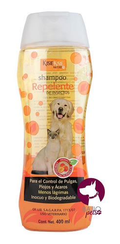 Shampoo Para Mascotas Menos Lágrimas Y Repelente 400ml 