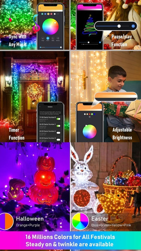 Imagen 9 de 10 de Tira Luces Led Argb Ic Graffity 5mts Wifi Musica 16m Colores