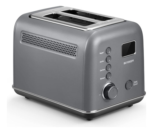 Tostadora Digital Buydeem , Para 2 Revanadas Color Gris