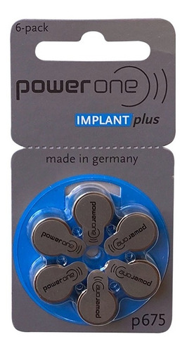 6 Pilas Para Implante Coclear #675. (no Recargables) 1.46 V