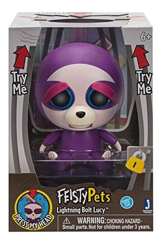 Feisty Pets Lightning Bolt Lucy Sloth Figura De 4  . 