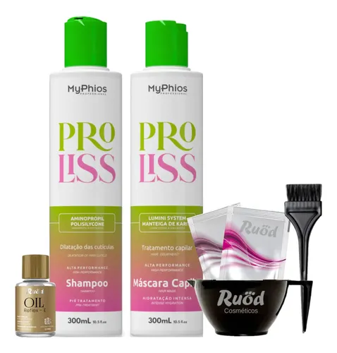 Kit Escova Progressiva Sem Formol Pro Liss Selagem Orgânica 