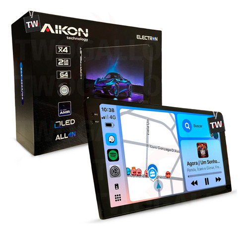 Multimidia Honda City 2015-2021 Comando Voz Carplay Gps 9p
