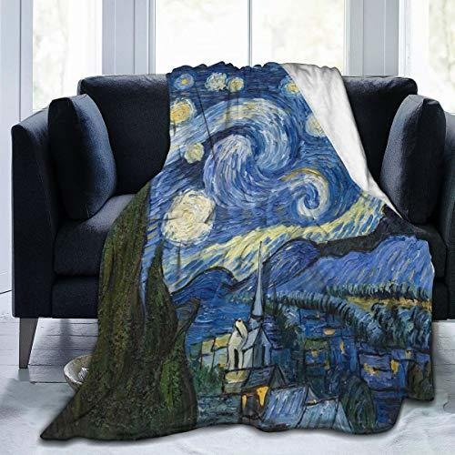 Foruidea Van Gogh Starry Sky Franela Manta De Cama Manta De 