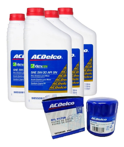 Kit Troca Oleo + Filtro 4l 5w30 Prisma 12 13 14 15 16