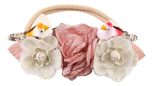 Wiwpar Flower Crown Headband Flower Flower Con Pájaros Cabez