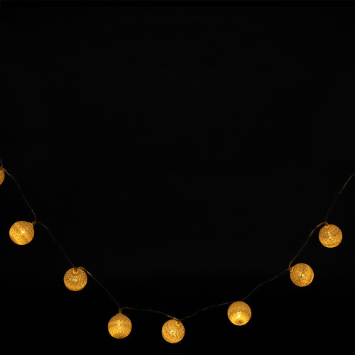2025 Luces De Algodón Con Forma De Bola, 2 M, 20 Led, Color