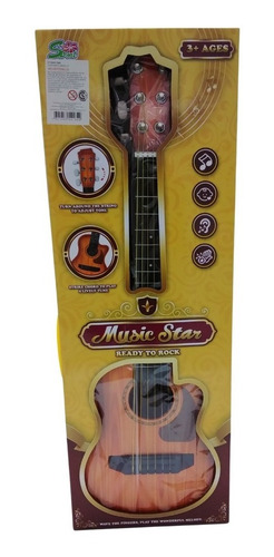 Guitarra Criolla 6 Cuerdas Reales Ukelele Infantil 65cm Edu