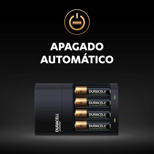 Cargador Pilas Recargables Duracell; 6 Baterias Aa Y 2 Aaa