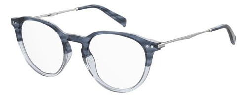 Armação De Óculos Levis Lv5022 38i 51 Azul Translúcido