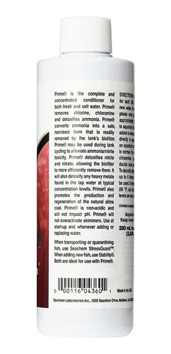 Prime 250ml Anticloro Acondicionador Agua Acuario Peces