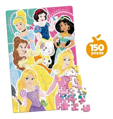 Quebra-Cabeça Princesas 100 Peças 8007 Toyster - Quebra Cabeça