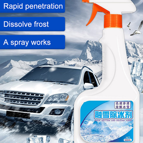 Aerosol Descongelante Para Vidrio De Coche, 500 Ml, Agente D