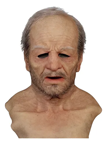 Máscara Realista De Resina De Anciano Para Disfraz De Cosplay - Venta Máscara Realista De Resina De Anciano Para Disfraz De Cosplay - Venta