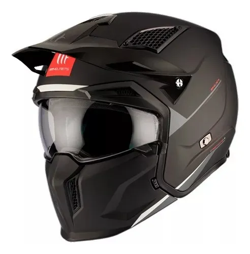 Casco mentonera desmontable deals