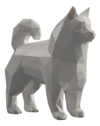 Adorno Decoración Samoyedo Low Poly