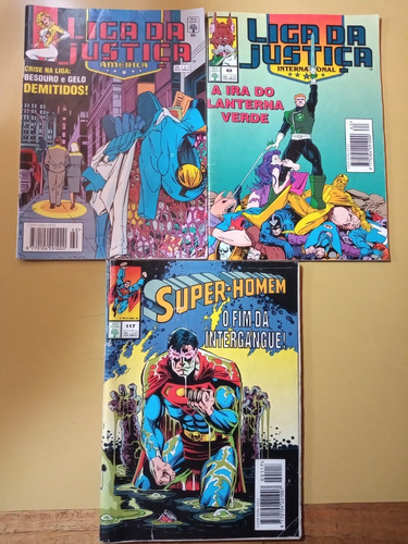 Lote X8 Dc Portug Superman Batman Liga Justicia Flash Lobo