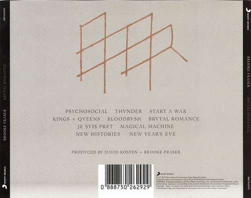 Cd Brvtal Romantic (brooke Fraser) Estándar