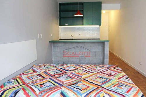 Studio Com 1 Dormitório À Venda, 35 M² Por R$ 370.000,00 - Consolação - São Paulo/sp - St0337