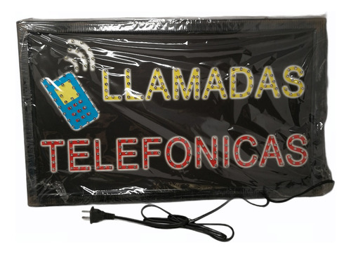 Pack 5 Letrero Para Negocio Luminoso Led 55x33