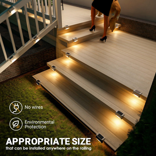 Paquete De 16 Luces Solares Led Impermeables Para Exteriores