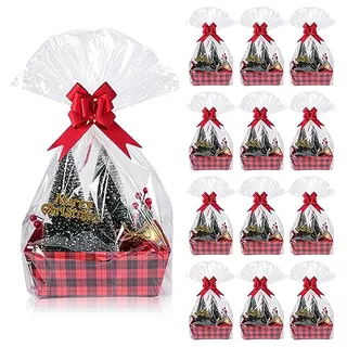 36pcs 12 Pack Christmas Basket Gift Set 8x10'' Gifts Ba...