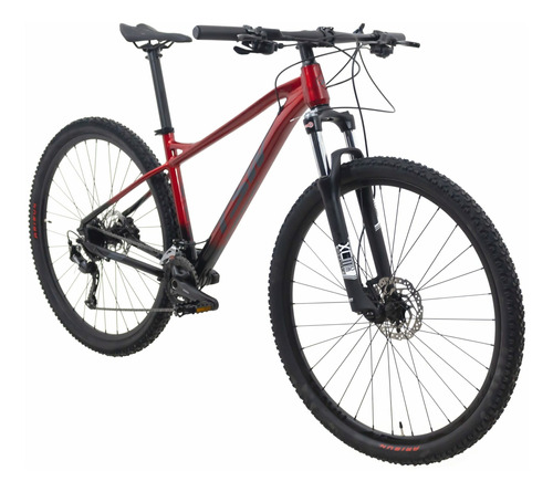 Mountain bike TSW Bike Stamina 2021 aro 29 19" 9v freios de disco hidráulico câmbios Shimano Alivio M3120 y Shimano Alivio M3100 cor vermelho-metálico/preto