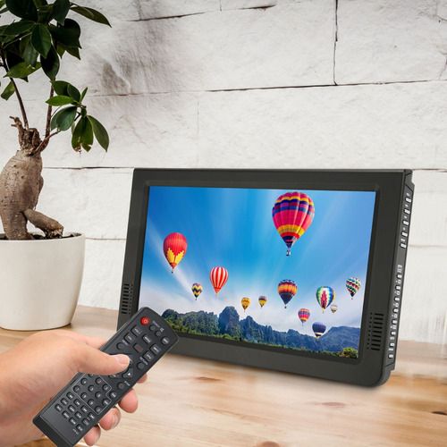 Tv Digital Para Carro Externo Recarregável Atsc De 10 Polega