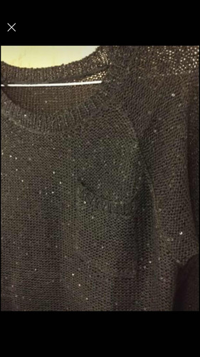 Sweater De Hilo Sedoso Con Lentejuelas Una Postura Tsmall
