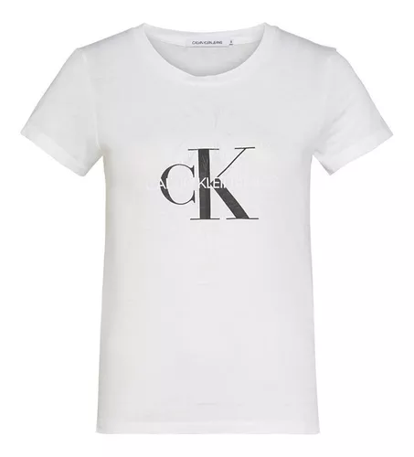 Playera Calvin Klein Jeans Mujer Logo Tee 100% Original | Meses sin  intereses