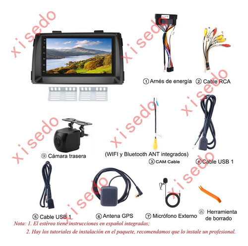 Estéreo Kia Sorento 2011-2013 Android Carplay Wifi Gps 2+32
