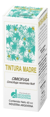 Tintura Madre Cimicifuga X 60 Cc Drogueria Argentina Sabor Neutro