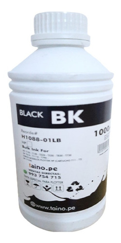 Tinta Hp Plotter Compatible 1 Litro B - C - Y - M
