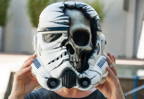Imagen 1 de 4 de Figura Impresa En 3d Star Wars Casco Death Trooper Excelente