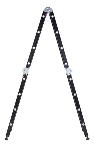 Escalera 4x4 De Aluminio Multiuso Color Negro TE170001 Garden Life