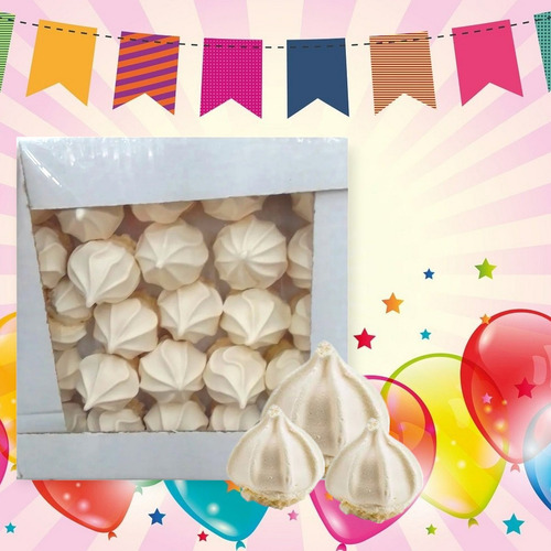 Caixa Com 50 Doces De Suspiro Doce De Infância Festa