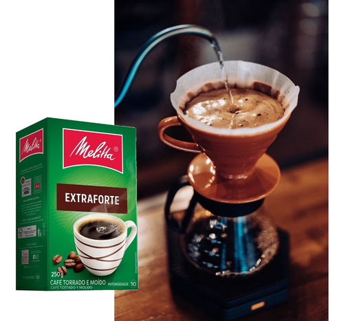 Pack 2 Café Extraforte Torrado E Moido Caixa 250g Melitta