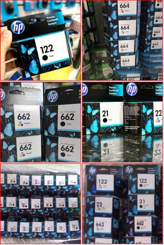 Cartuchos Hp Original 61 21 22 27 28 74 75 60 122 662 901