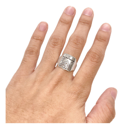 Anillo Escudo Equipo Fútbol Argentina Ferro Carril Oeste A - Chico Plata 925