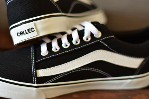 Tenis Collec 177 Clásico Negro Old Skool Retro Sk8 Unisex