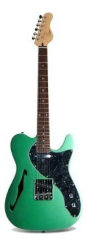 Guitarra eléctrica Smiger S-G18 de caoba green metalizado brillante