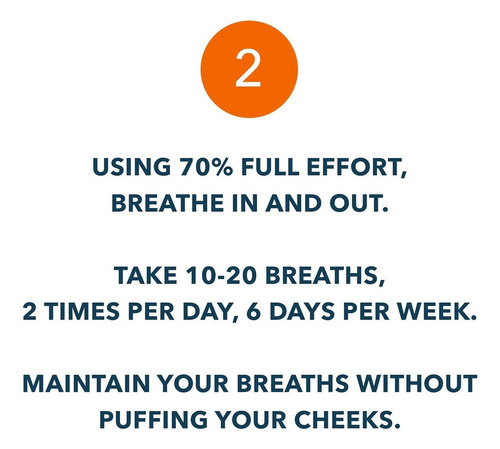 Dispositivo De Ejercicio Respiratorio Para Pulmones, Instrut