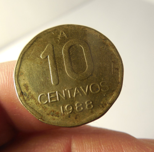 Moneda 10 Centavos De Austral. Argentina 1988